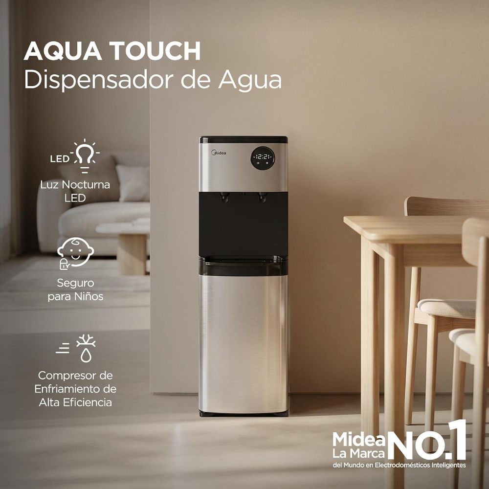 MWD2N1SS Dispensador de Agua con Carga Inferior Color Silver