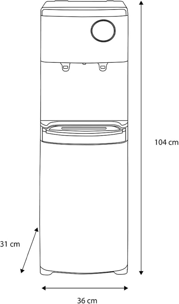 MWD2N1SS Dispensador de Agua con Carga Inferior Color Silver