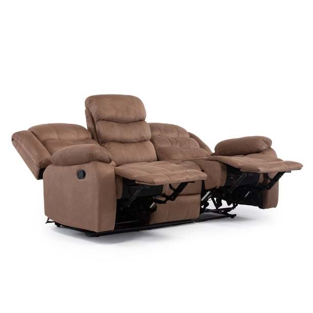 Sofá 3 Cuerpos Reclinable Tradicional  Terciopelo