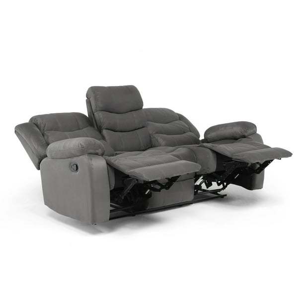 Sofá 3 Cuerpos Reclinable Tradicional  Terciopelo