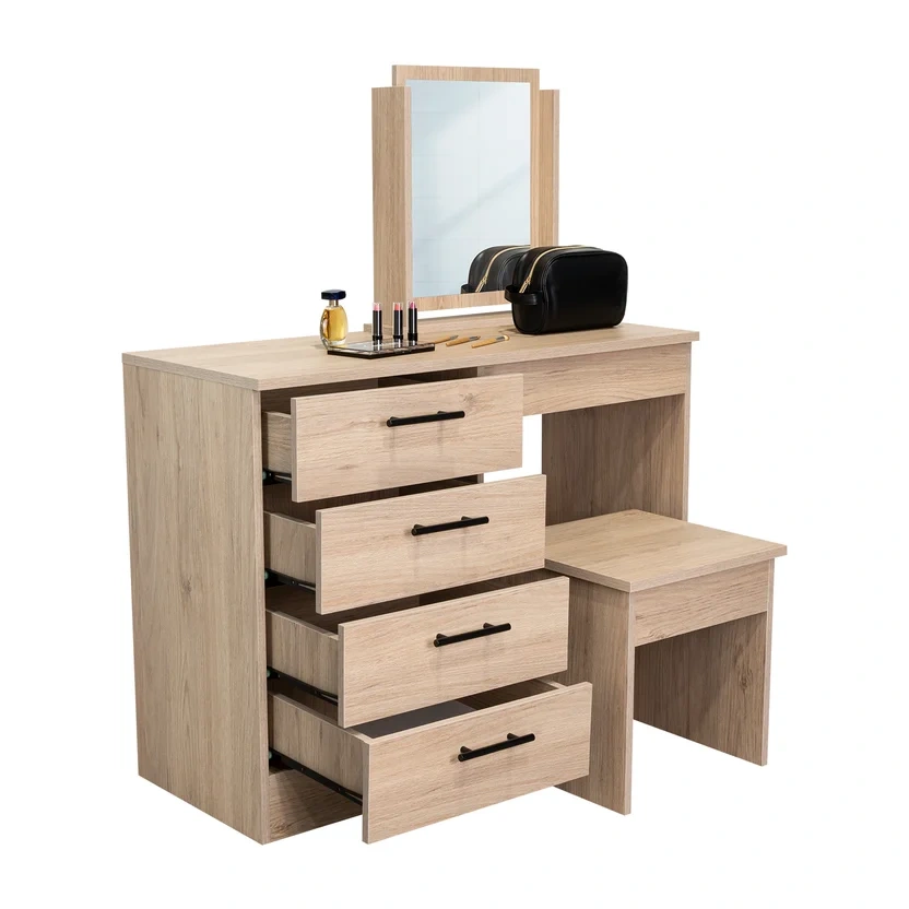 Mueble Tocador  Rta Rovere Blanco 126.7X100X42.5
