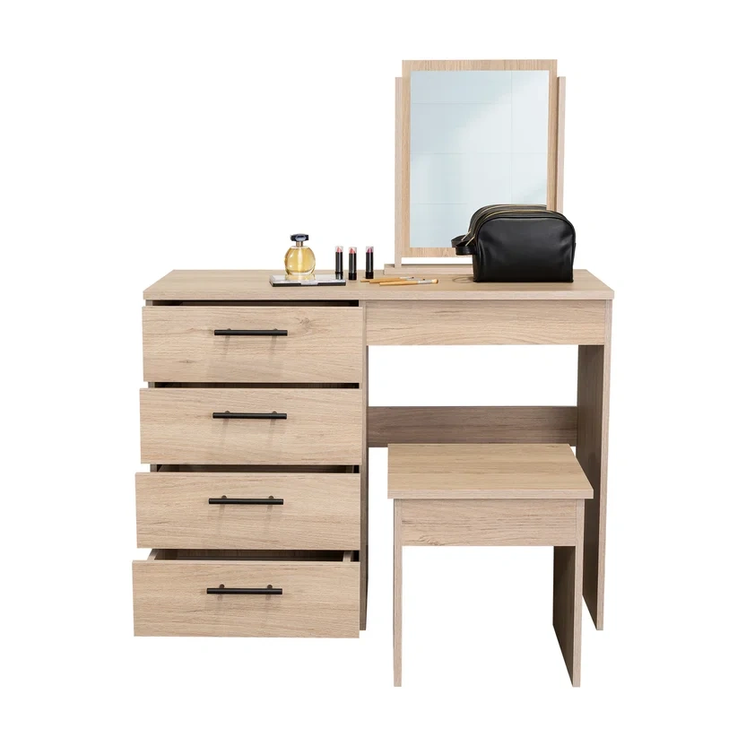 Mueble Tocador  Rta Rovere Blanco 126.7X100X42.5