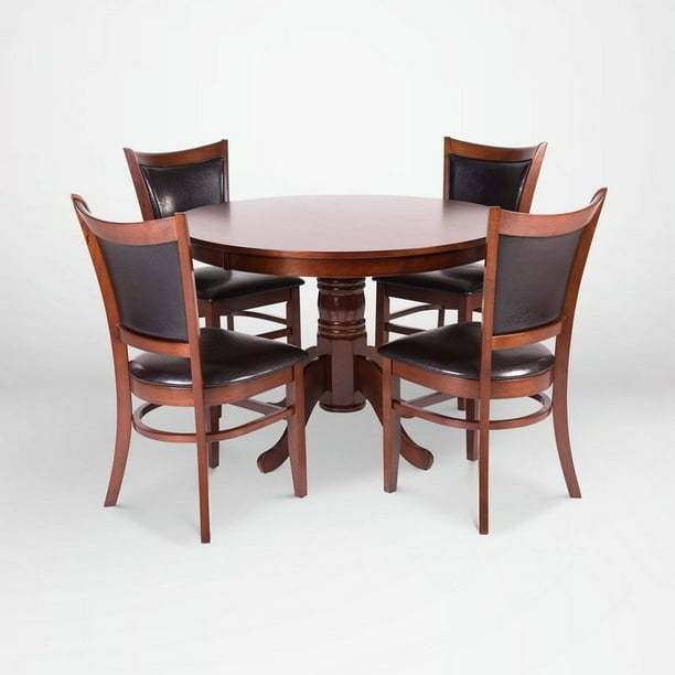Comedor 4 Sillas Caoba - Chocolate