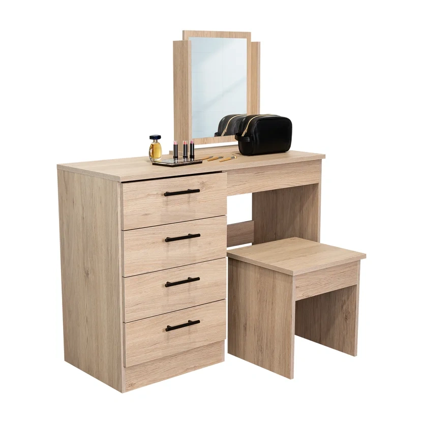 Mueble Tocador  Rta Rovere Blanco 126.7X100X42.5