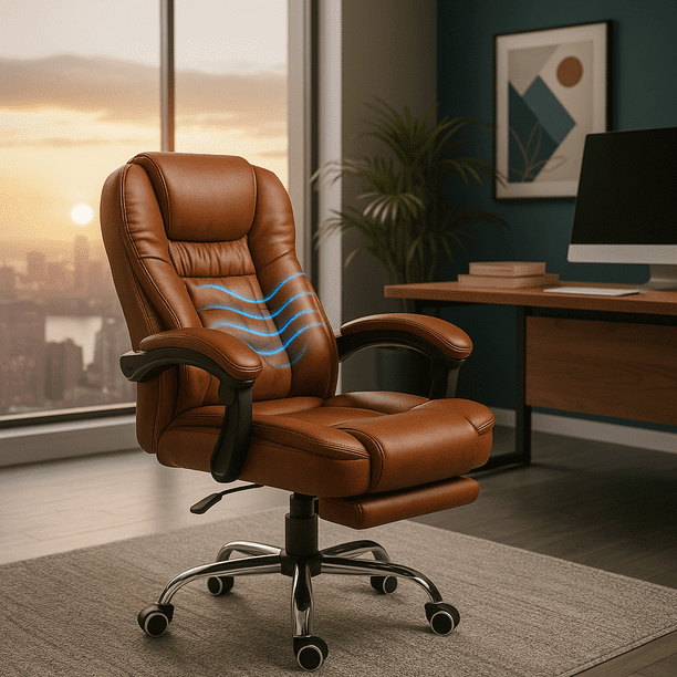 Silla de oficina ejecutiva con función de masaje