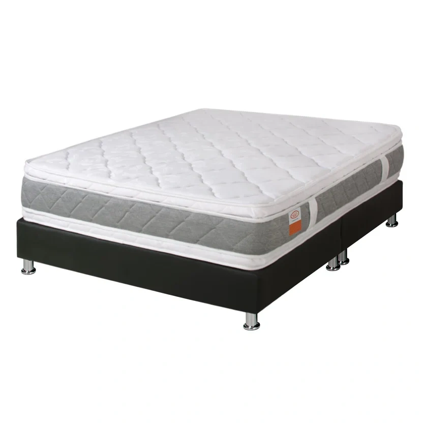Combo New Doble 140X190X25Cm + Basecama