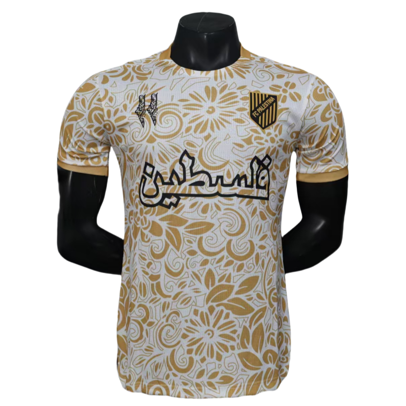 Palestine platinum Shirt Soccer Jersey player version 2025