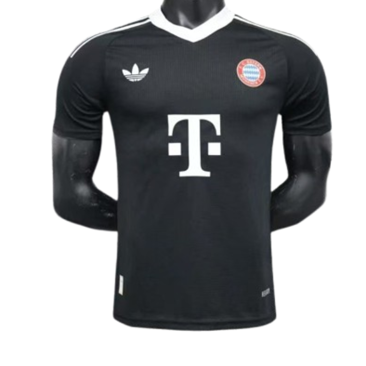 24-25 Bayern Munich Black GoalKeeper Kit Player Version Shirt Soccer Jersey
