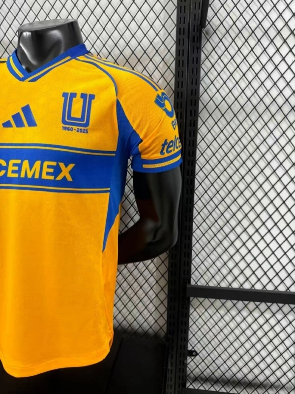 Adidas Men Tigres UANL Jersey Home Shirt Player Version 25-26