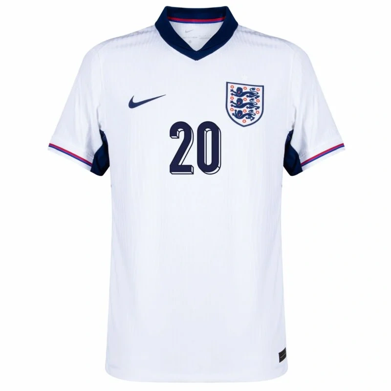 England Home Foden 20 Shirt 2024-2025 Player version  Size：S-2XL Non-Customize