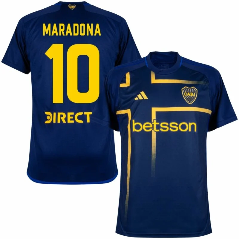 Boca Juniors Third Maradona 10 Shirt 2024-2025 Fan version Size：S-4XL Non-Customize