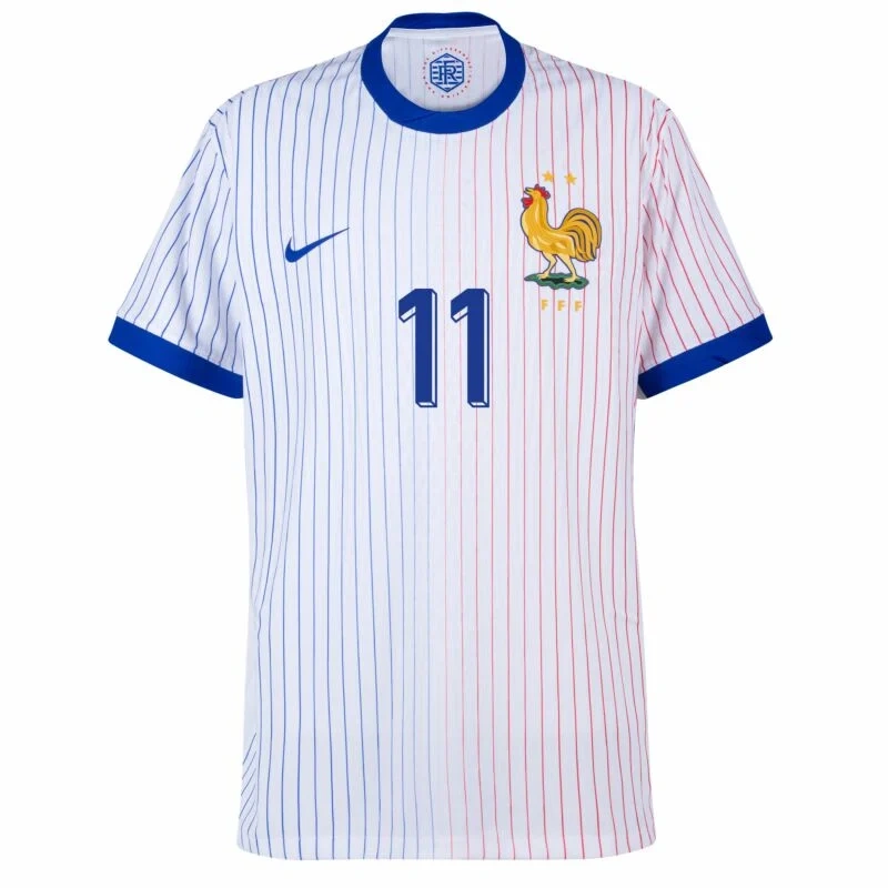 France Away Dembele 11 Shirt 2024-2025 Fan Size：S-2XL Non-Customize