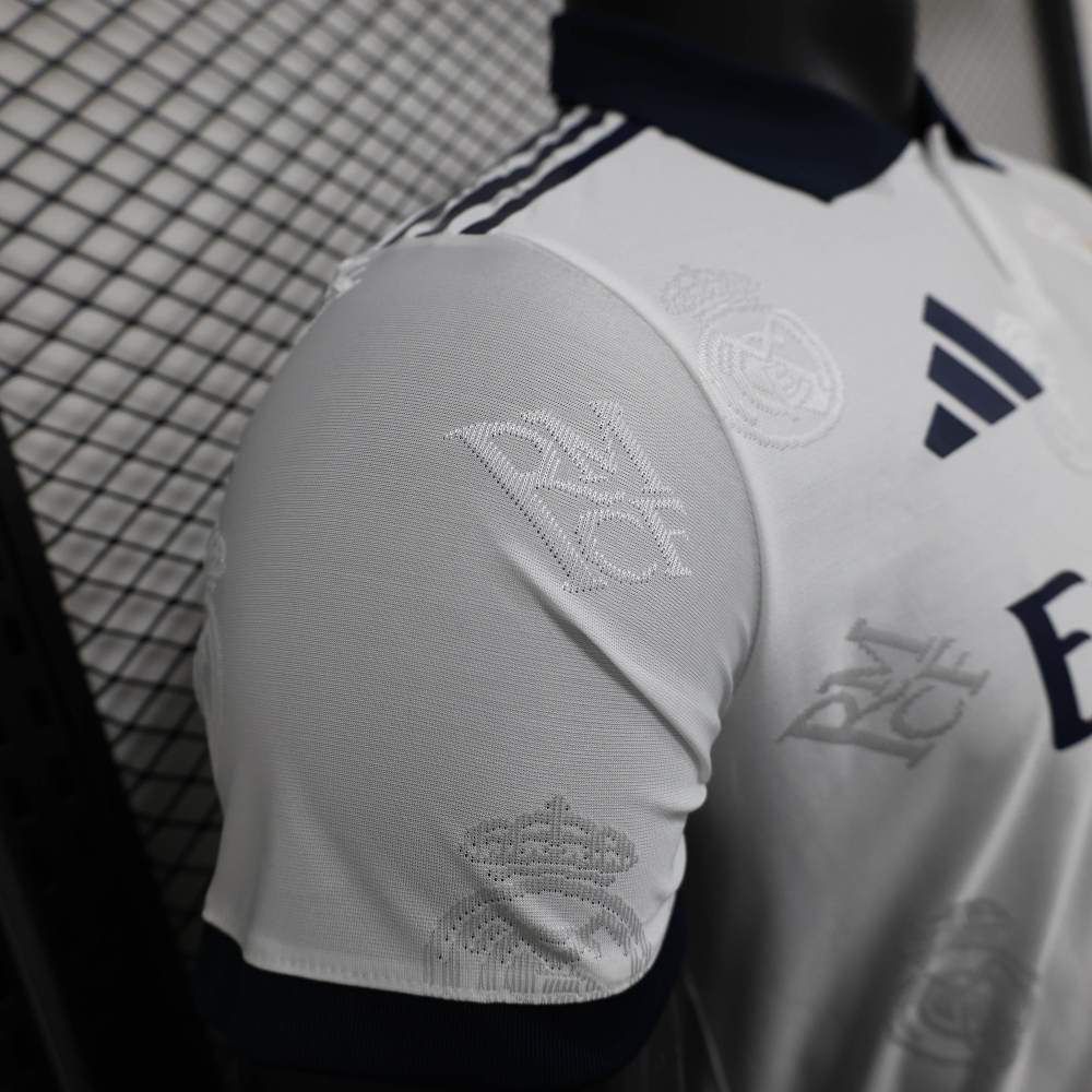 Real Madrid Men's Polo Shirt White 25-26