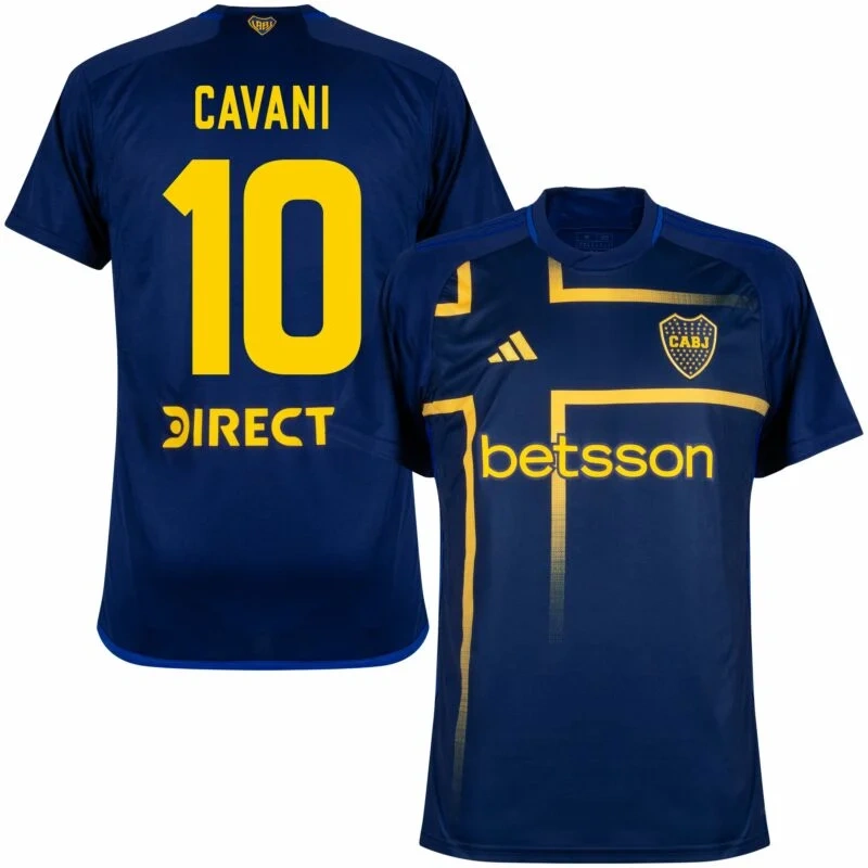Boca Juniors Third Cavani 10 Shirt 2024-2025 Fan version Size：S-4XL Non-Customize