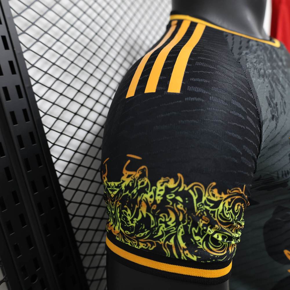 Real Madrid 24-25 Dragon Pattern Black Player Edition Jersey