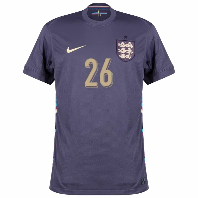 England Away Mainoo 26 Shirt 2024-2025 Player version Size：S-2XL Non-Customize