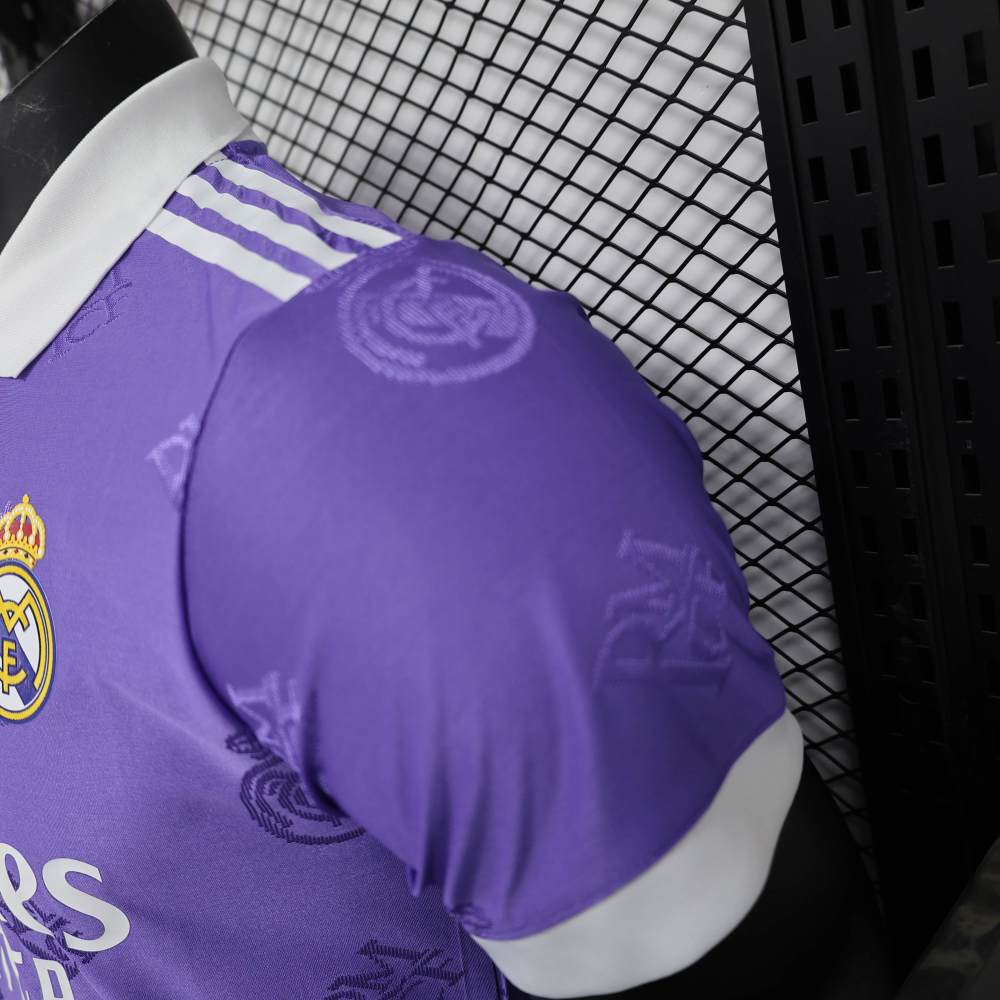 Real Madrid Men's Polo Shirt Purple 25-26