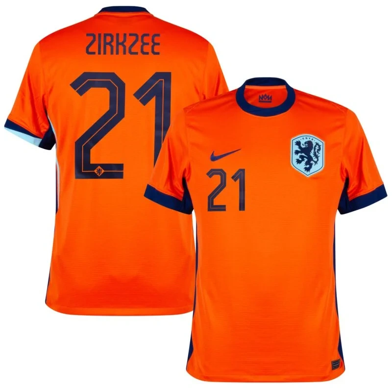 Holland Home Zirkzee 21 Shirt 2024-2025 Fan Size：S-4XL Non-Customize