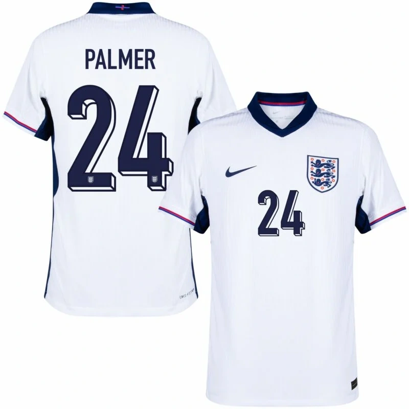 England Home Palmer 24 Shirt 2024-2025 Player version  Size：S-2XL Non-Customize
