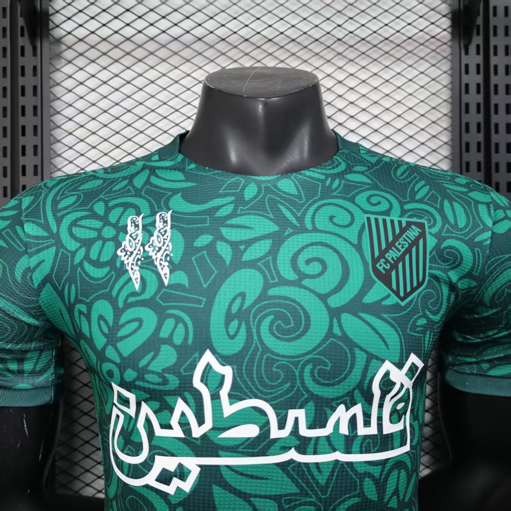 Palestine Green Shirt Soccer Jersey player version 2025