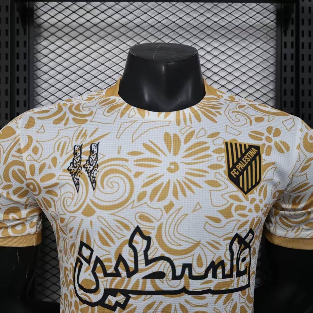 Palestine platinum Shirt Soccer Jersey player version 2025