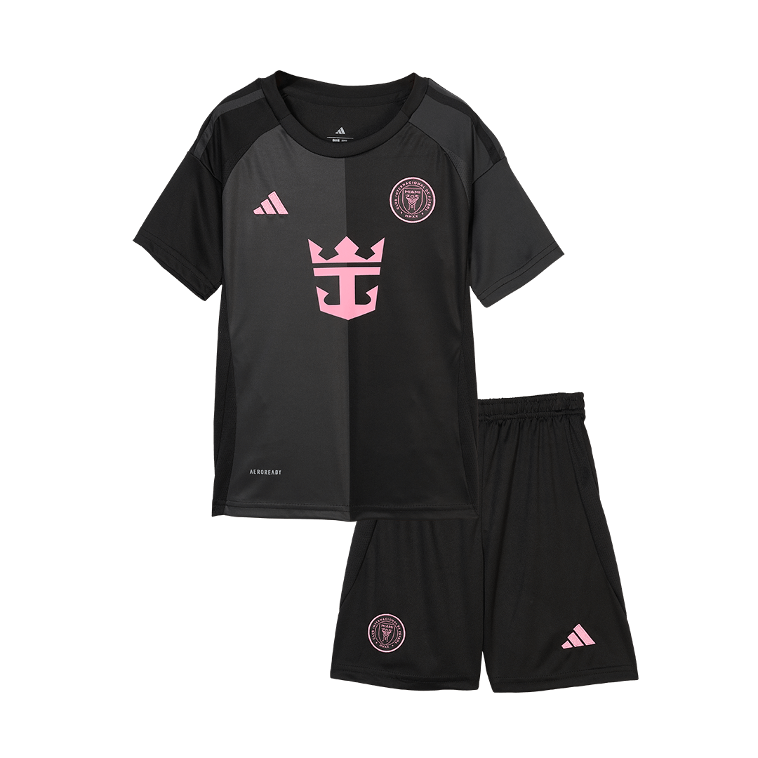 Kids Inter Miami CF Adidas Custom Away Soccer Kits 2025 MLS kids-inter-miami-cf-adidas-custom-away-soccer-kits-2025-mls