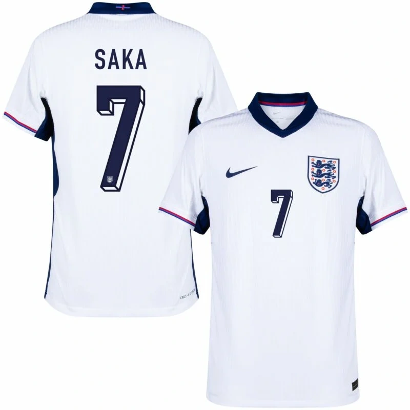 England Home Saka 7 Shirt 2024-2025 Player version  Size：S-2XL Non-Customize