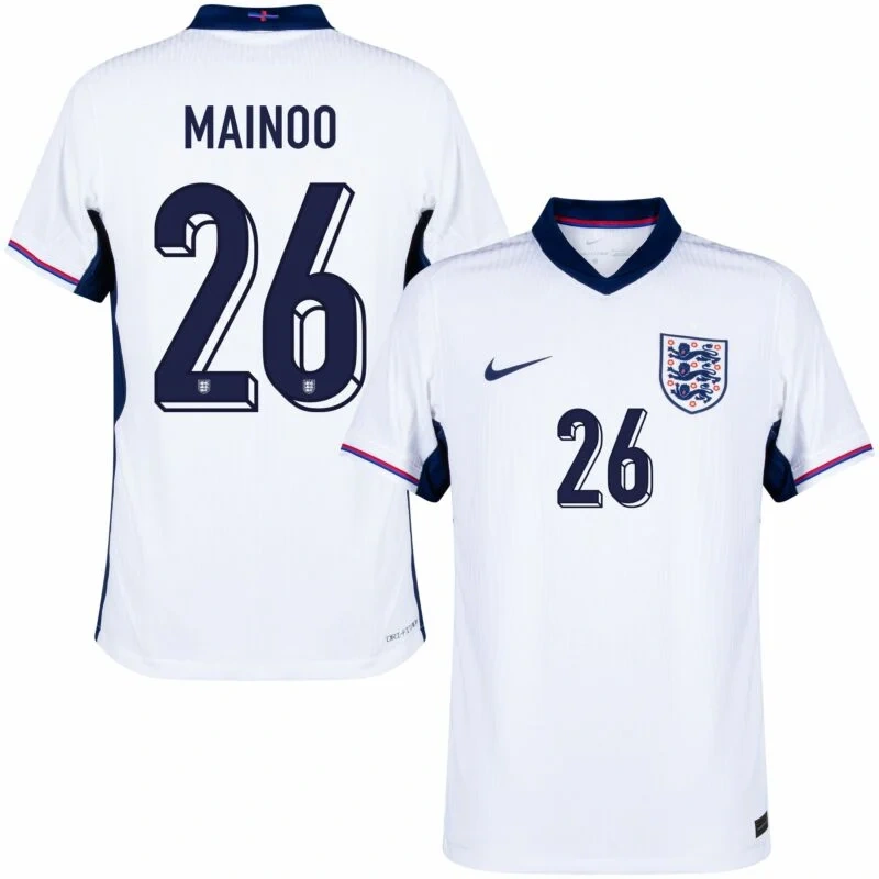 England Home Mainoo 26 Shirt 2024-2025 Player version  Size：S-2XL Non-Customize