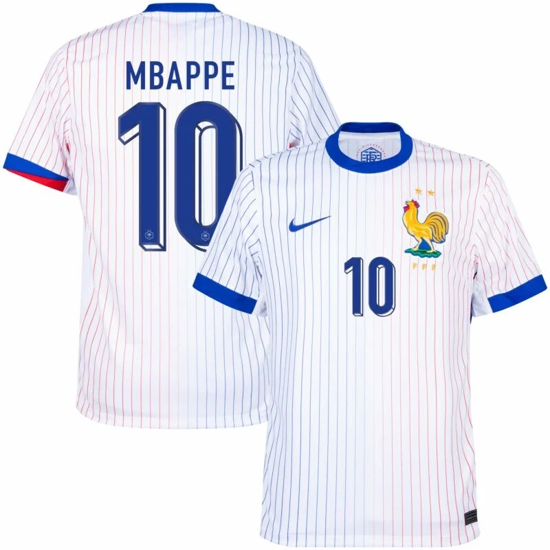 France Away Mbappe 10 Shirt 2024-2025 Player version Size：S-2XL Non-Customize