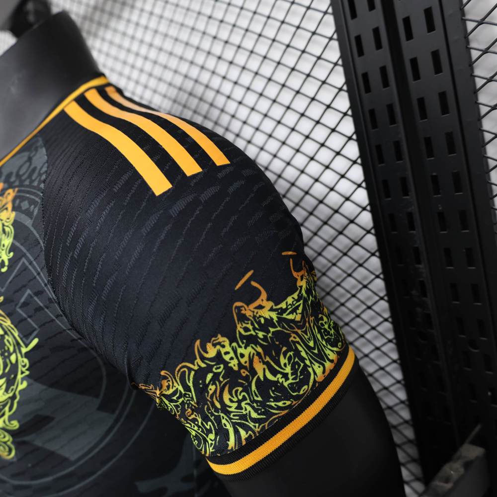 Real Madrid 24-25 Dragon Pattern Black Player Edition Jersey