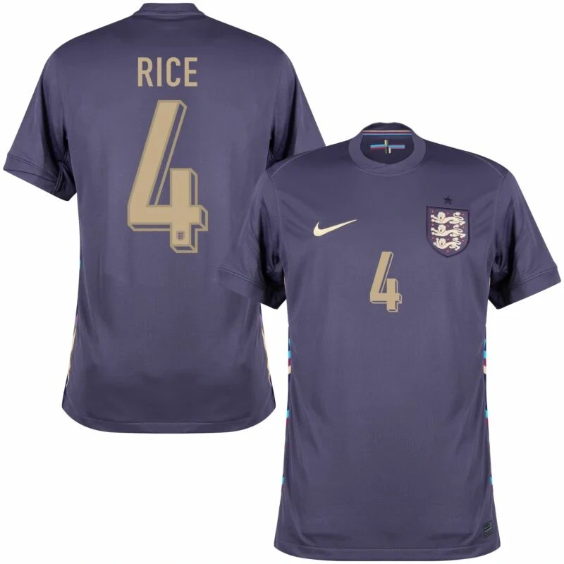 England Away Rice 4 Shirt 2024-2025 Player version Size：S-2XL Non-Customize