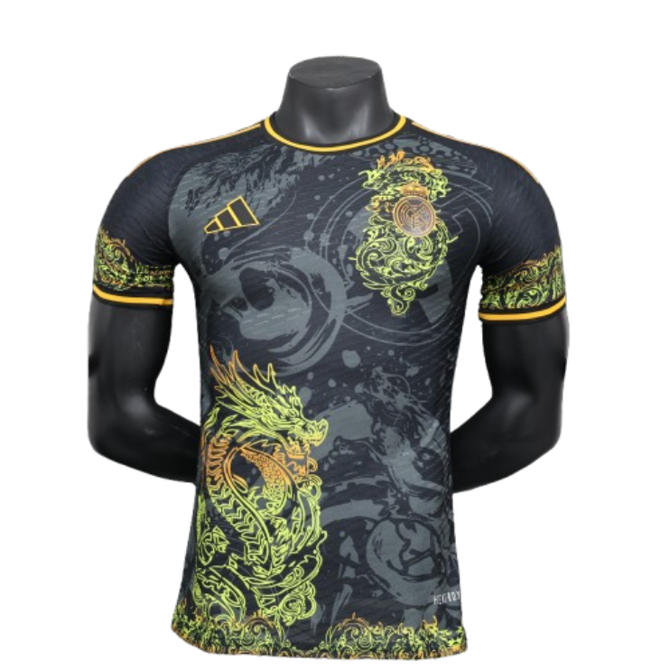 Real Madrid 24-25 Dragon Pattern Black Player Edition Jersey