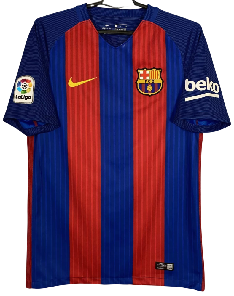 Barcelona Retro Home #10 Messi Shirt 2016-2017 Non-Customize