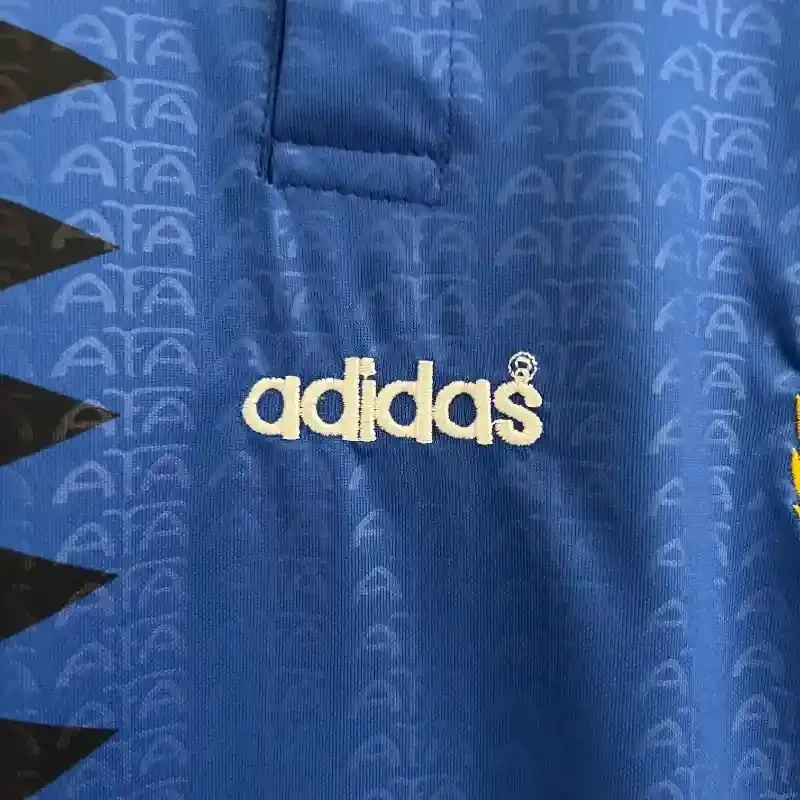 Retro Argentina Nation Jersey #10 Away Soccer Uniform Kids And Adult Kit 1994