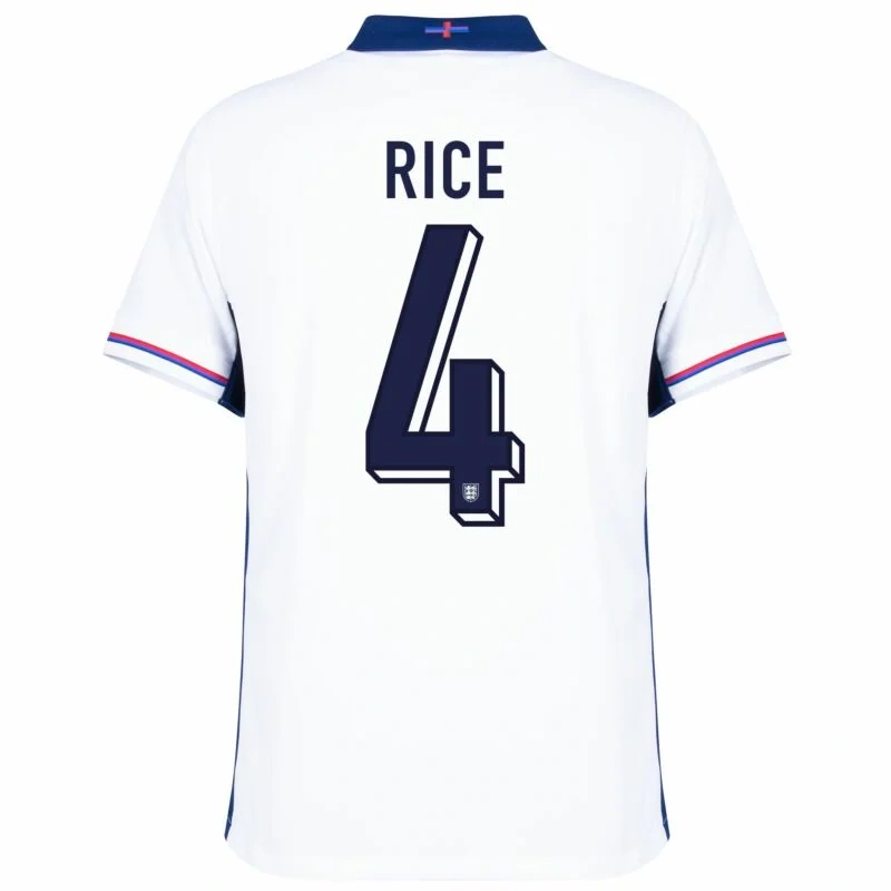 England Home Rice 4 Shirt 2024-2025 Player version  Size：S-2XL Non-Customize