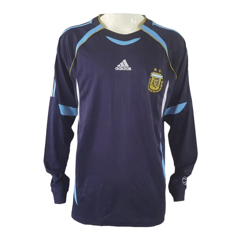 Retro Argentina 2006 Away Long Sleeve Jersey