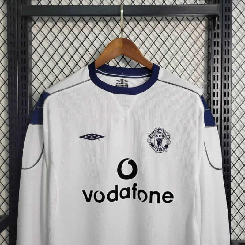 Long Sleeve Manchester United Away Football Shirt 1999/2000 Vintage