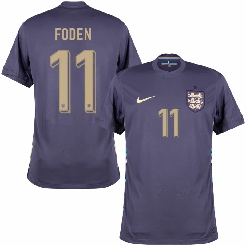 England Away Foden 11 Shirt 2024-2025 Player version Size：S-2XL Non-Customize