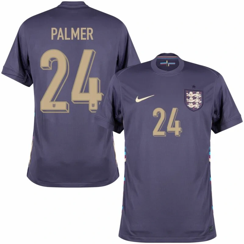 England Away Palmer 24 Shirt 2024-2025 Player version Size：S-2XL Non-Customize