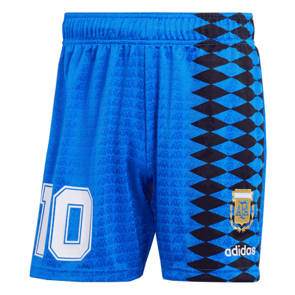 Retro Argentina Nation Jersey #10 Away Soccer Uniform Kids And Adult Kit 1994
