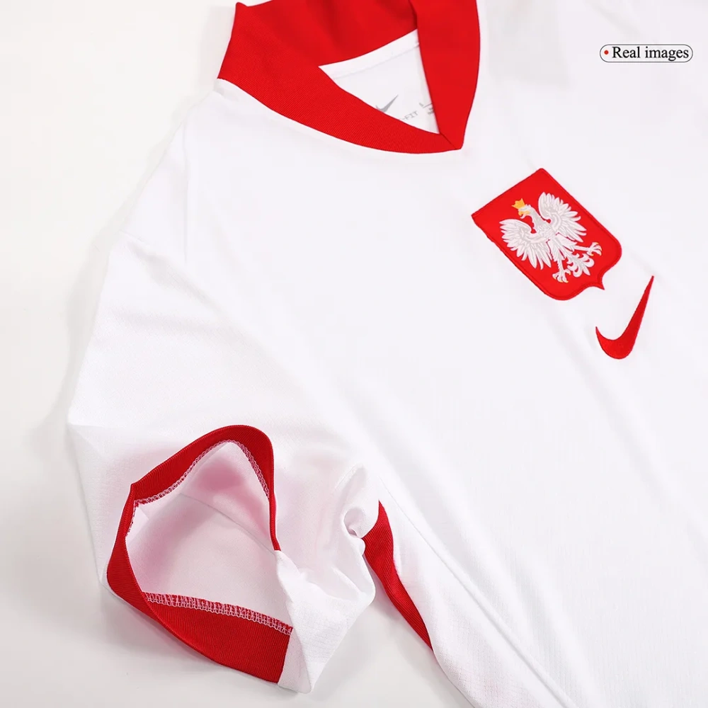 Poland Nation Home Cash 2 Shirt Euro 2024-2025 Fan / Player version  Size：S-2XL Non-Customize