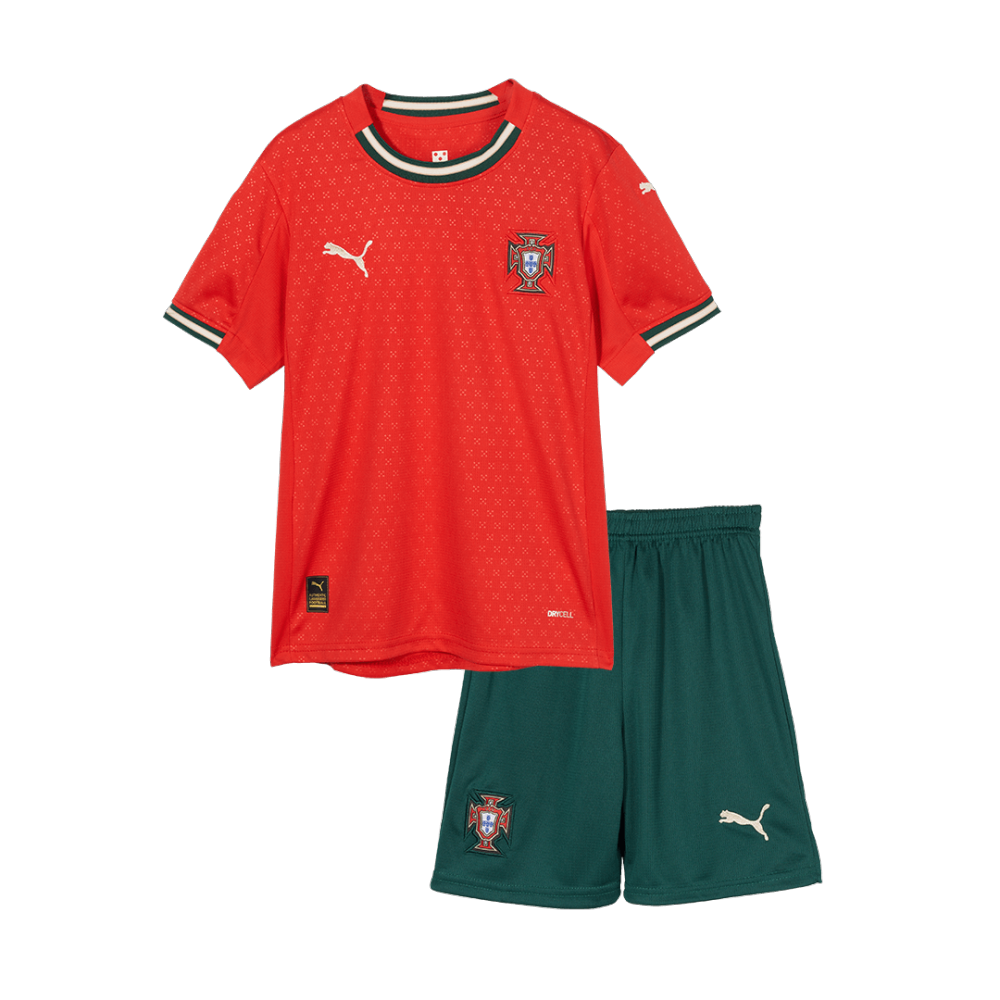 Kids Portugal Home Kits (Jersey+Shorts) 2025