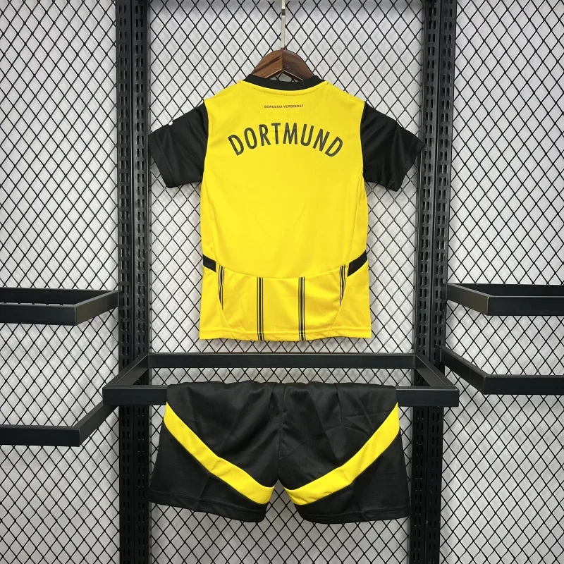 24-25 Borussia Dortmund Home Kids Kit Jersey+Shorts