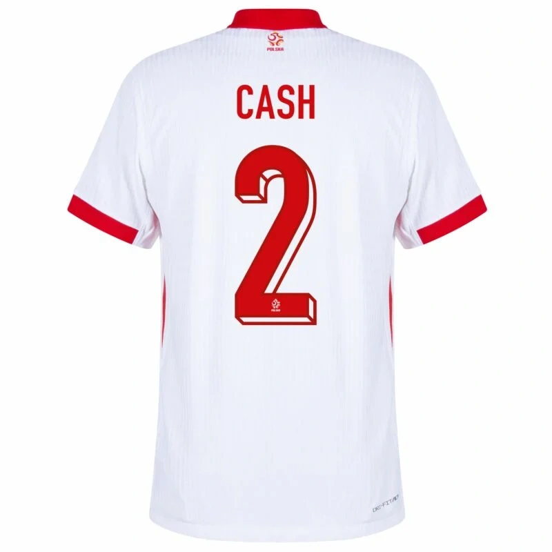 Poland Nation Home Cash 2 Shirt Euro 2024-2025 Fan / Player version  Size：S-2XL Non-Customize