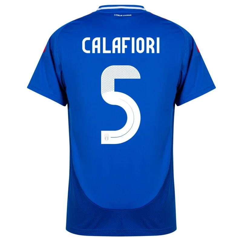 Italy Natio Home Calafiori 5 Shirt 2024-2025 Fan Size：S-2XL Non-Customize