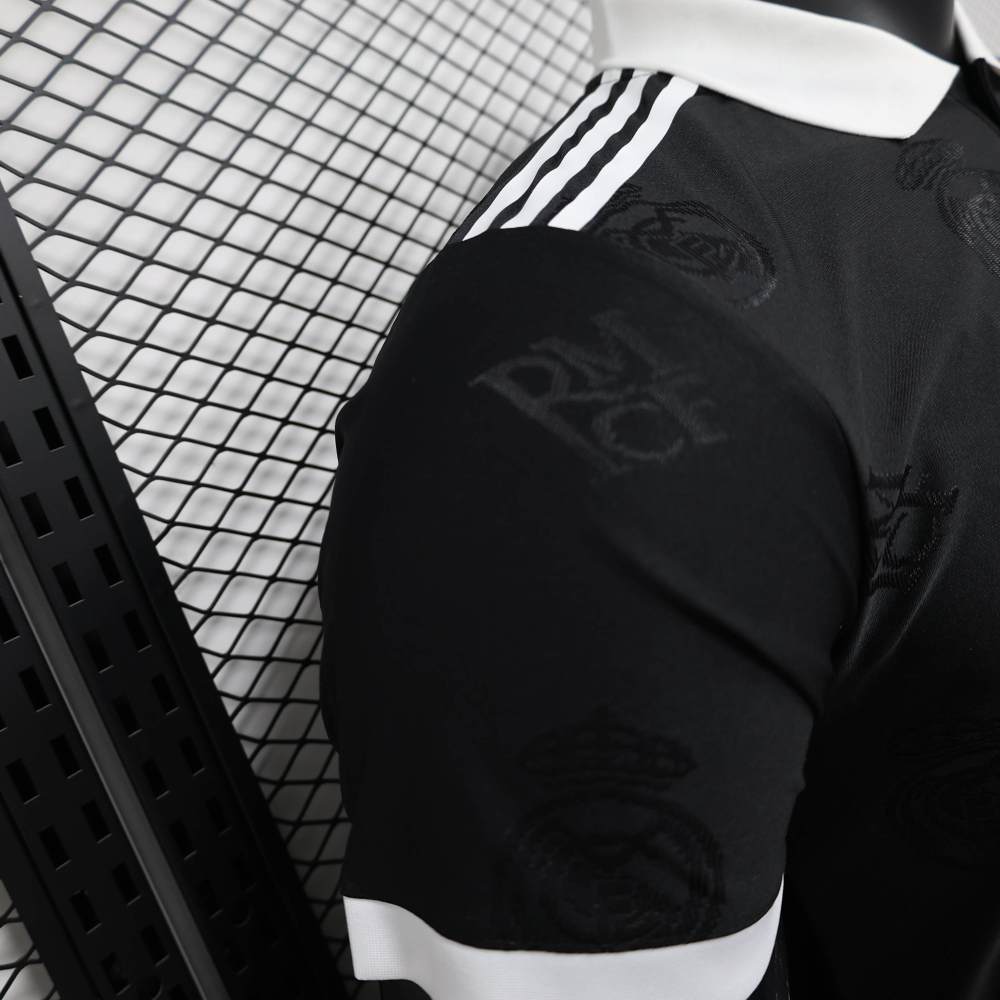 Real Madrid Men's Polo Shirt Black 25-26