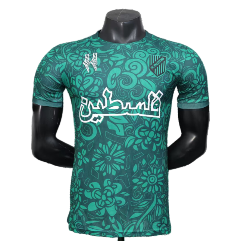Palestine Green Shirt Soccer Jersey player version 2025
