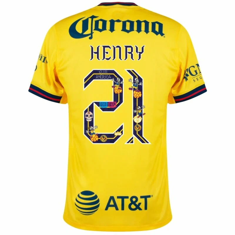Club America Home Henry 21 Shirt 2024-2025 Fan version Size：S-4XL Non-Customize