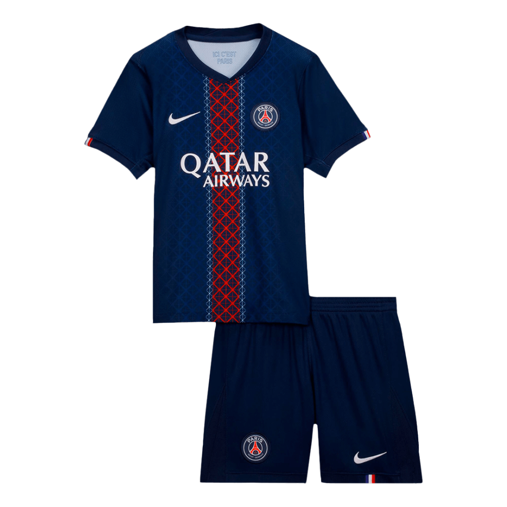 Kids PSG Custom Home Soccer Kits 2025-26