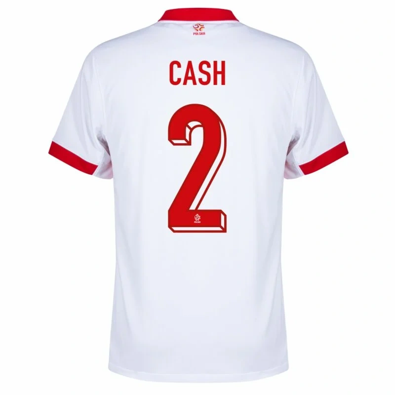 Poland Nation Home Cash 2 Shirt Euro 2024-2025 Fan / Player version  Size：S-2XL Non-Customize